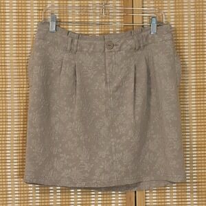 ORSAY Womens 38 Skirt Beige Mini Embroidered Boho Fairycore Cottagecore Western